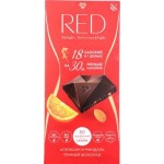 Шоколад Red Delight Темный с апельсином и миндалем 45% без глютена 85г