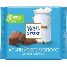 Шоколад Ritter Sport Молочный с альпийским молоком 100г в магазинах Магнит