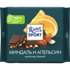 Шоколад Ritter Sport Темный Миндаль и апельсин 100г в магазинах Магнит