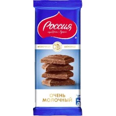 Шоколад Россия - щедрая душа Очень молочный 82г в магазинах Магнит