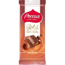 Шоколад Россия щедрая душа Gold Selection со вкусом трюфеля 85г в магазинах Магнит