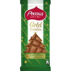 Шоколад Россия щедрая душа GoldSelec молочный орех пекан кленового сиропа 202г в магазинах Магнит