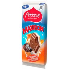 Шоколад Россия щедрая душа Maxibon сэндвич с карамелью и мороженным 198г в магазинах Магнит