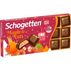 Шоколад Schogetten кленовый сироп и орехи 100г в магазинах Магнит