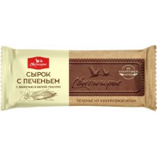 Сыр Свитлогорье творожный глазированный с какао печеньем и ванилью 23% 50г в магазинах Магнит