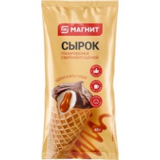 Сырок Магнит в вафельном рожке со сгущенкой 40г в магазинах Магнит