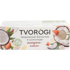 Сырок Tvorogi глазированный творожный миндаль и кокос 45г в магазинах Магнит