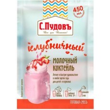 Готовая смесь С.Пудовъ Молочный коктейль клубничный 30г в магазинах Магнит