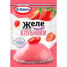 Желе Dr. Bakers сухое со вкусом клубники и йогурта 33г в магазинах Магнит