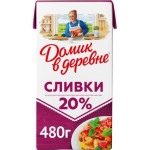 Сливки Домик в деревне стерилизованные 20% 480г
