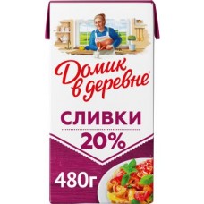 Сливки Домик в деревне стерилизованные 20% 480г в магазинах Магнит