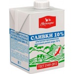 Сливки Свитлогорье ультрапастеризованные 10% 500г