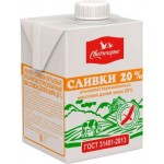 Сливки Свитлогорье ультрапастеризованные 20% 500г