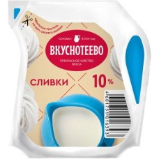 Сливки Вкуснотеево 10% ультрапастеризованные 125г в магазинах Магнит