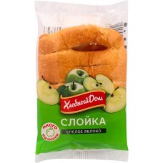 Слойка Хлебный дом с яблоком 55г в магазинах Магнит