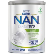 Смесь Nan Expert Pro Тройной комфорт Сухая молочная с 0 мес 800г в магазинах Магнит