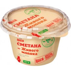 Сметана Афанасий из Живого молока 15% 180г в магазинах Магнит
