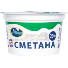 Сметана Авида 20% 170г в магазинах Магнит