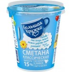 Сметана Большая Кружка Классическая 15% 300г
