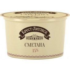 Сметана Брест-Литовск 15% 180г в магазинах Магнит