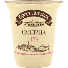 Сметана Брест-Литовск 15% 300г в магазинах Магнит
