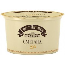 Сметана Брест-Литовск 20% 180г в магазинах Магнит