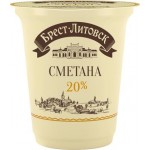 Сметана Брест-Литовск 20% 300г