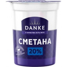 Сметана Danke 20% 300г в магазинах Магнит