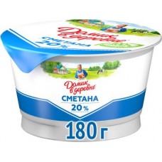 Сметана Домик в Деревне 20% 180г в магазинах Магнит