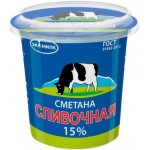 Сметана Экомилк 15% 315г