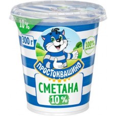 Сметана Простоквашино 10% 300г в магазинах Магнит