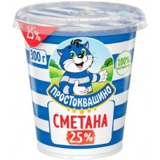 Сметана Простоквашино 25% 300г в магазинах Магнит