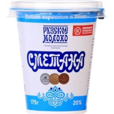 Сметана Рузская 20% 175г в магазинах Магнит
