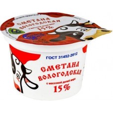 Сметана Северное Молоко Вологодская 15% 200г в магазинах Магнит