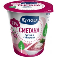 Сметана Viola 23% 315г в магазинах Магнит