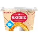 Сметана Вкуснотеево 15% 150г