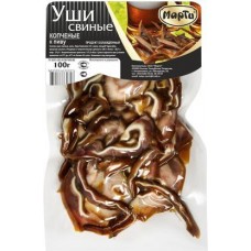 Свиные уши Марти копчено-вареные к пиву 100г в магазинах Магнит