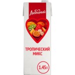 Напиток Любимый сокосодержащий Тропический микс 1.45л