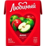 Напиток Любимый сокосодержащий Яблоко 200мл