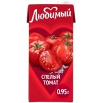 Напиток сокосодержащий Любимый Спелый томат 950мл