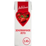 Напиток Сокосодержащий Любимый Земляничное лето 1.45л