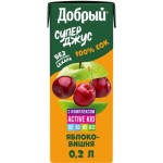 Сок Добрый Active kid Яблоко-вишня 200мл