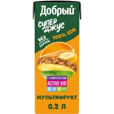 Сок Добрый Мультифрукт 200мл в магазинах Магнит