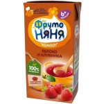 Компот ФрутоНяня Яблоко и клубника 200мл