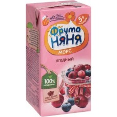 Морс ФрутоНяня Ягодный 200мл в магазинах Магнит