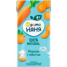 Нектар ФрутоНяня Морковь с мякотью 200мл в магазинах Магнит