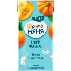 Нектар ФрутоНяня Тыква с мякотью 200мл в магазинах Магнит