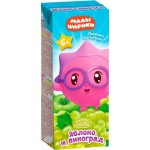 Нектар Маленькое счастье Малышарики яблоко и виноград 200мл