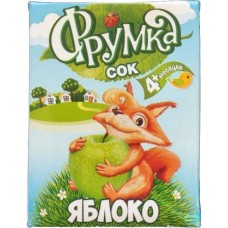 Сок Фрумка яблоко осветлённый с 4 месяцев 200мл в магазинах Магнит