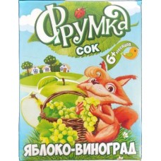 Сок Фрумка яблоко виноград с 6 месяцев 200мл в магазинах Магнит